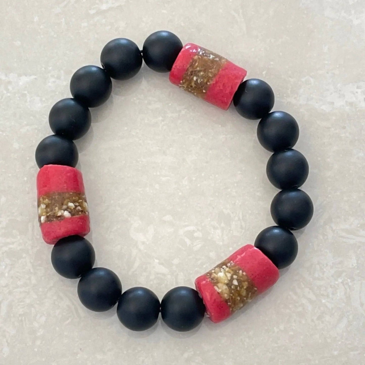 Chunky African Krobo Bracelet - Uplift Beads