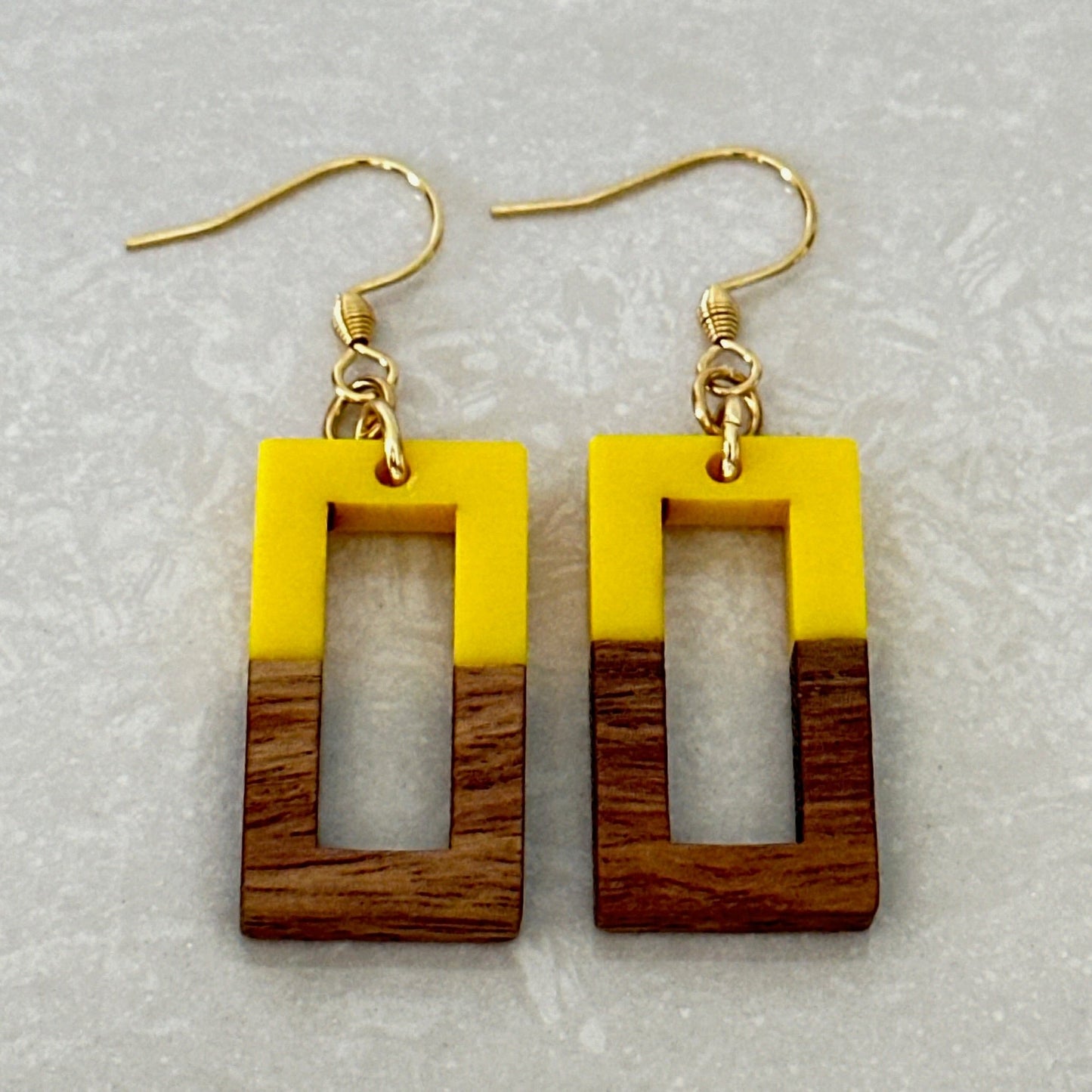 Resin & Wood Earrings