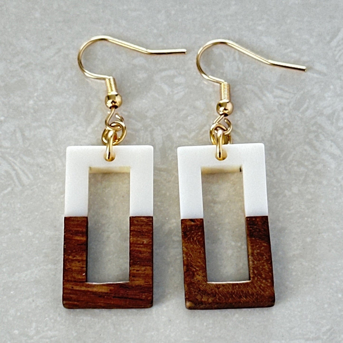 Resin & Wood Earrings - Uplift Beads