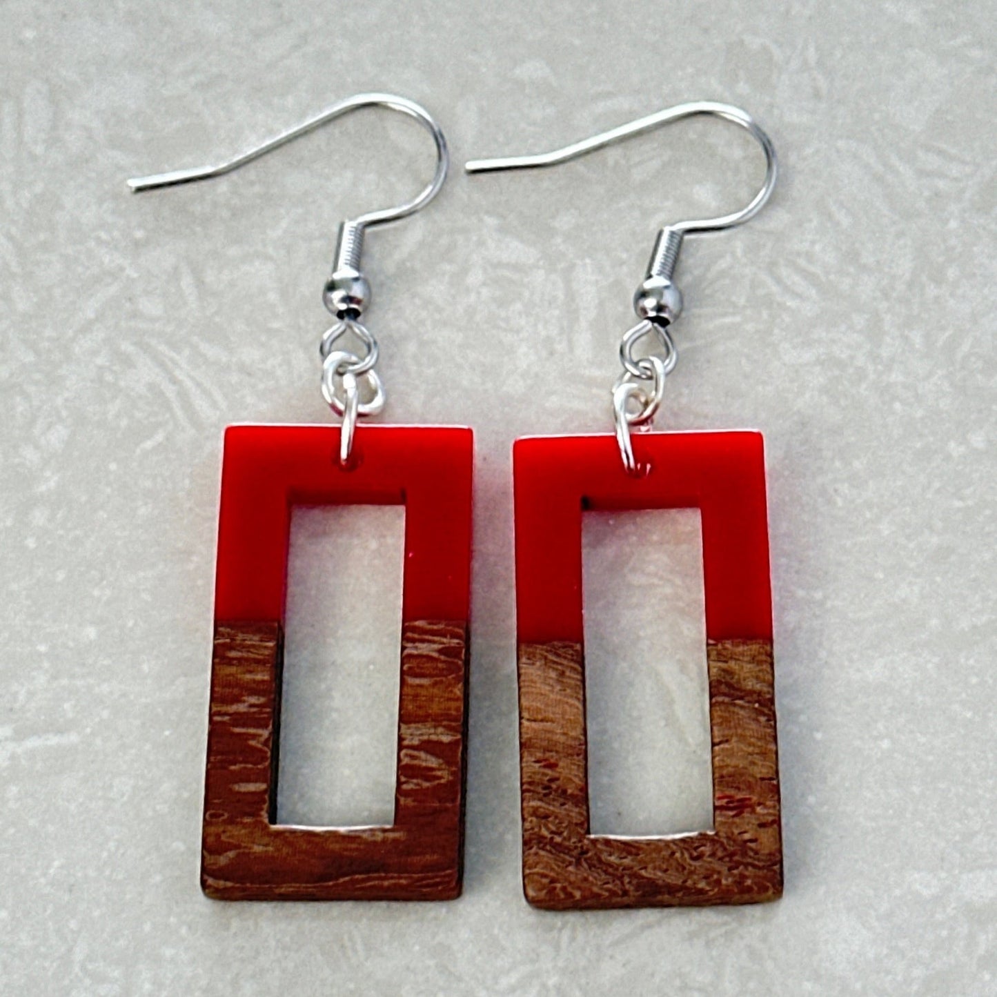 Resin & Wood Earrings - Uplift Beads