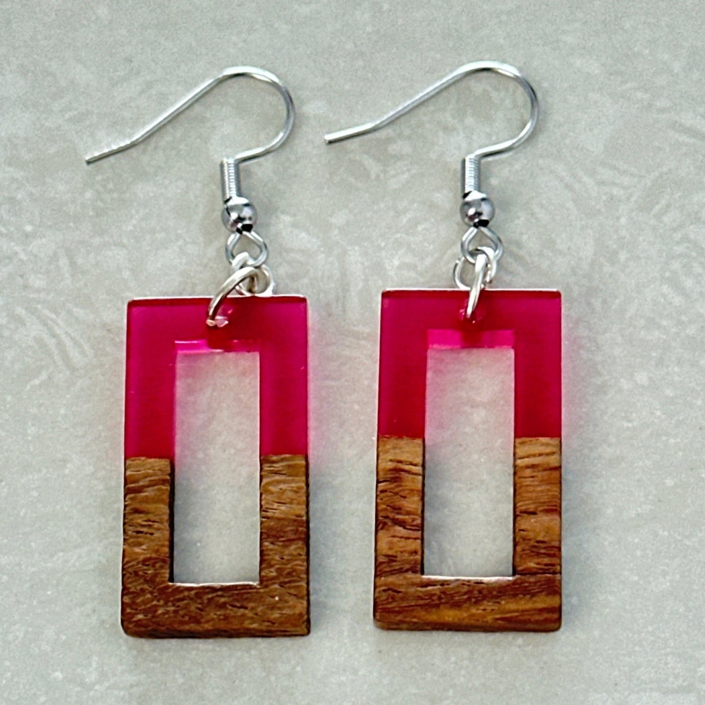 Resin & Wood Earrings - Uplift Beads