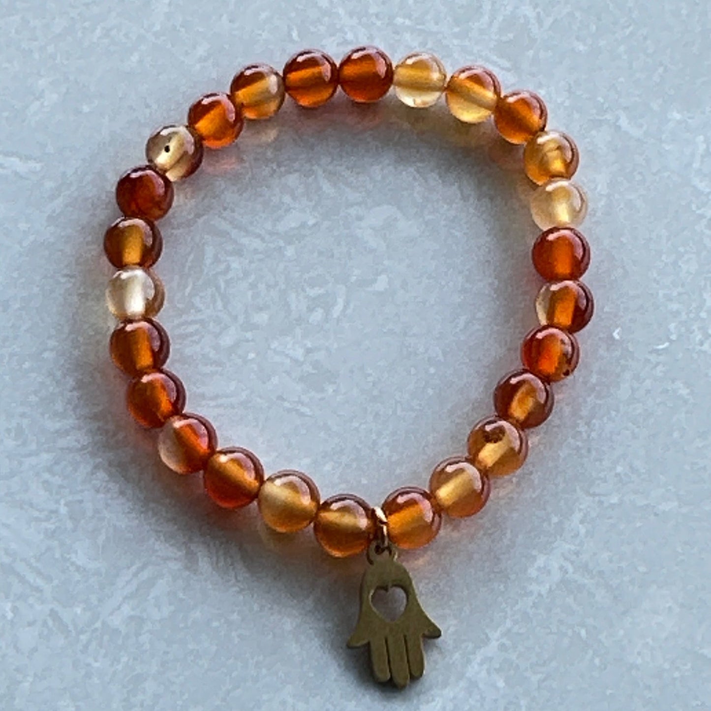 Carnelian Gemstone Bracelet - Uplift Beads