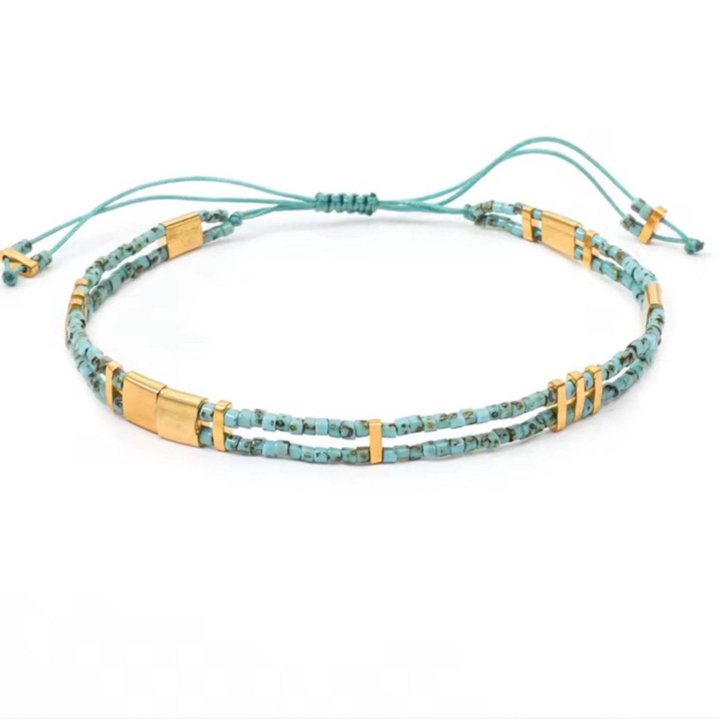 Miyuki Double Strand Bead Bracelet