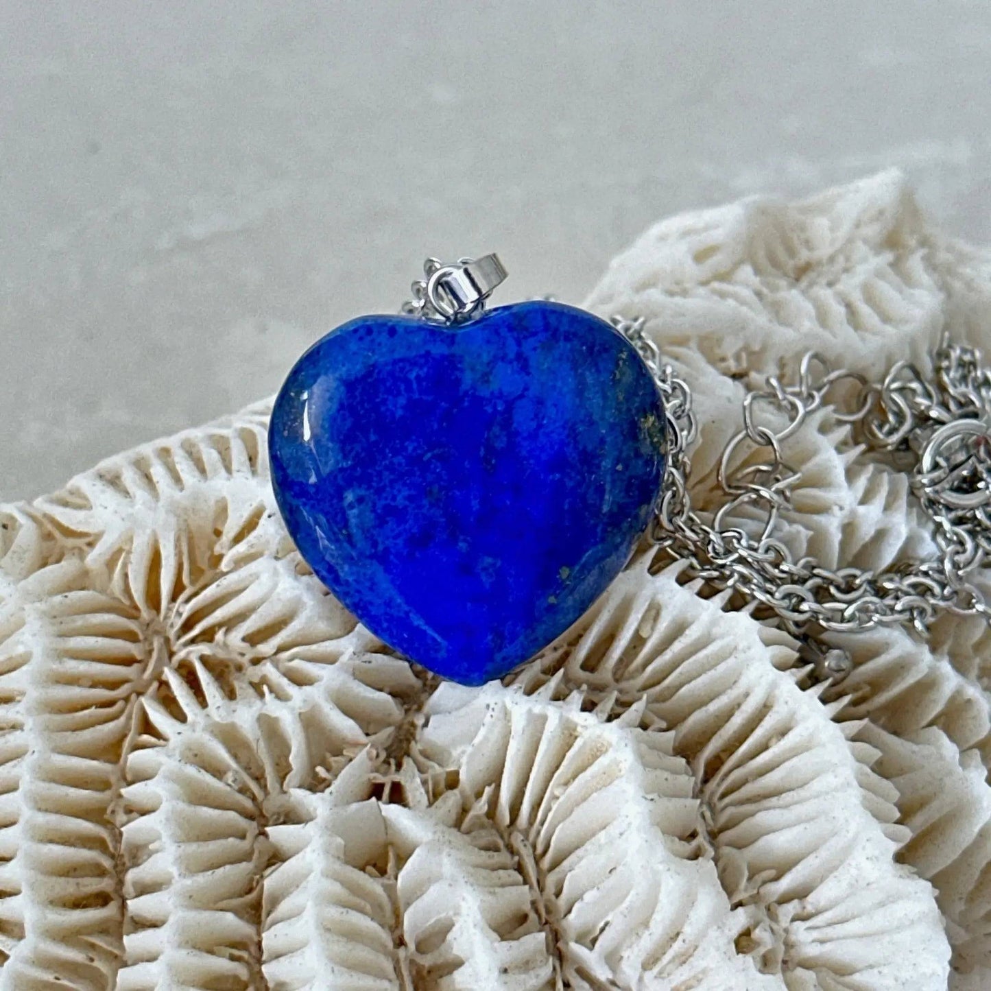 Lapis Lazuli Heart Pendant - Uplift Beads