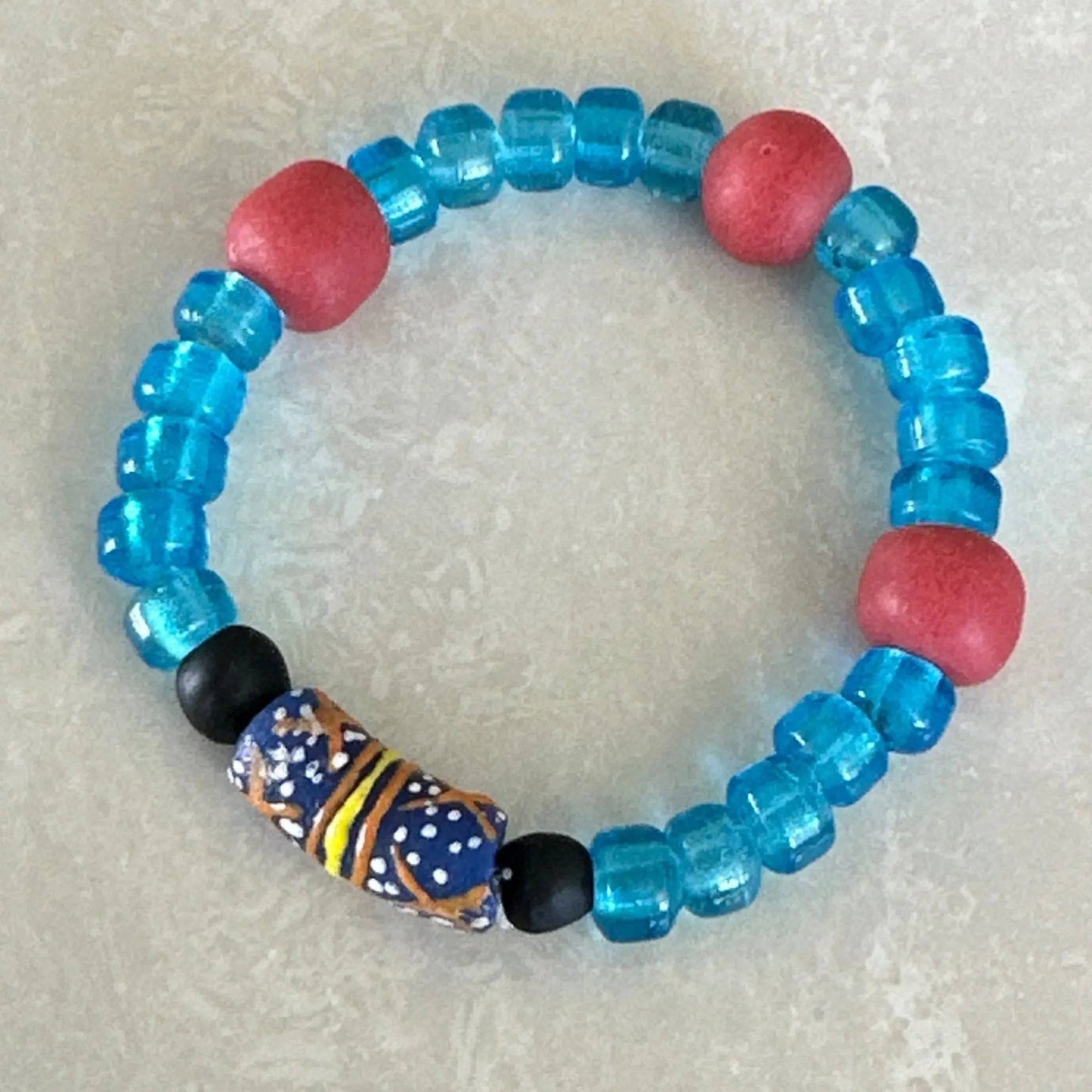 Chunky African Krobo Bracelet - Uplift Beads