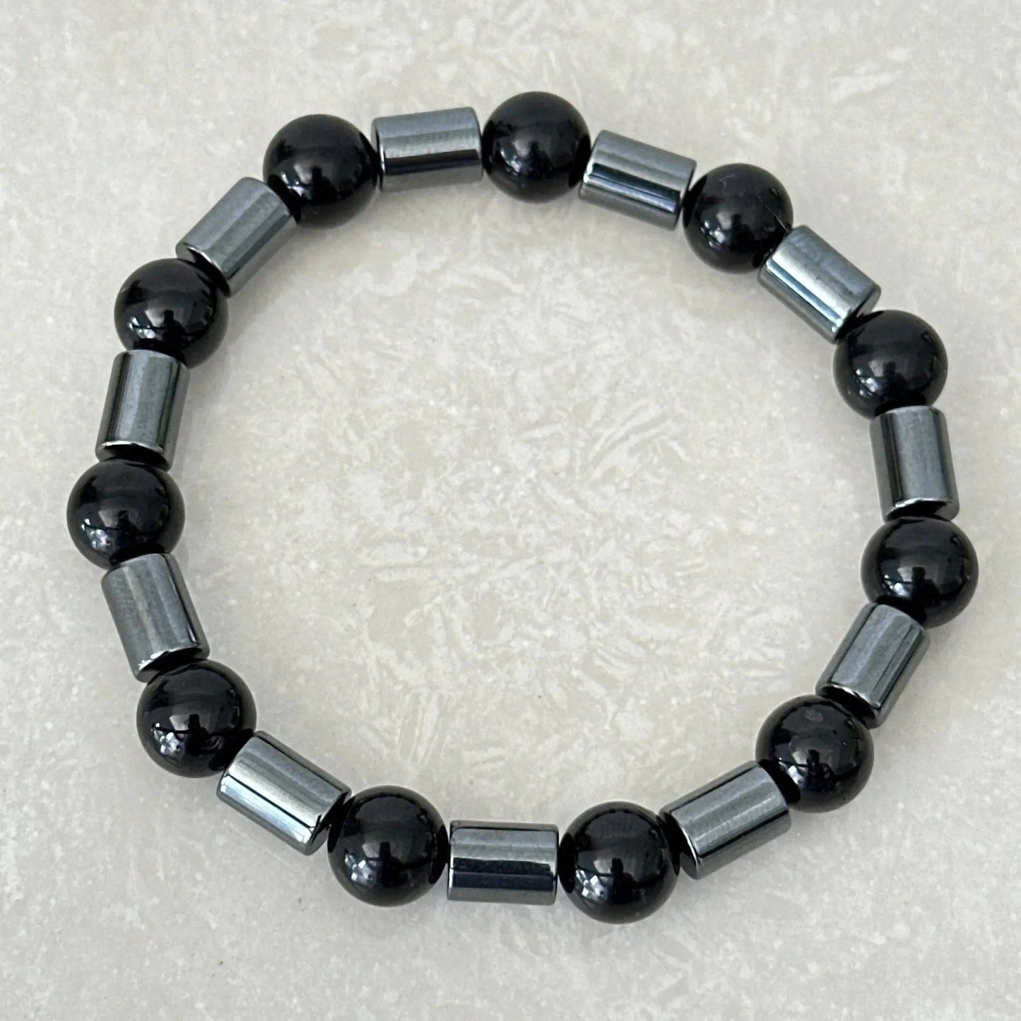 Hematite & Tourmaline - Uplift Beads