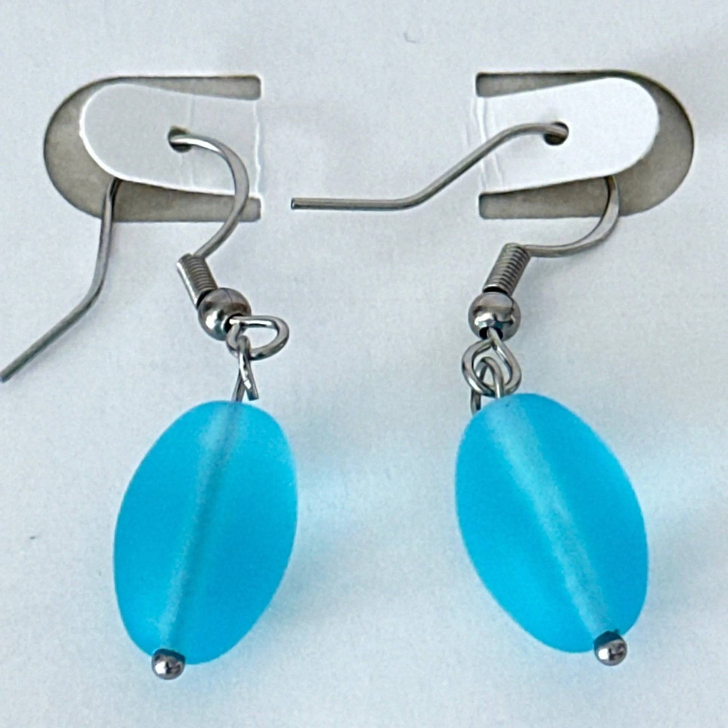 Cultured Sea Glass Earrings Uplift Beads