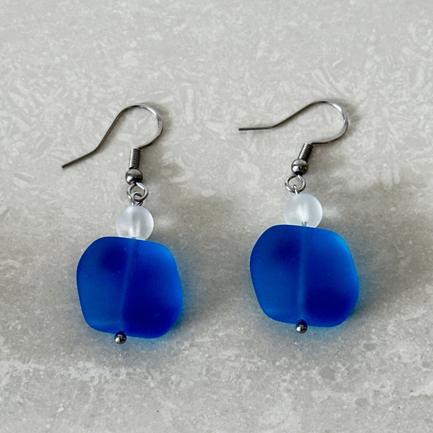 Cultured Sea Glass Earrings - Uplift Beads