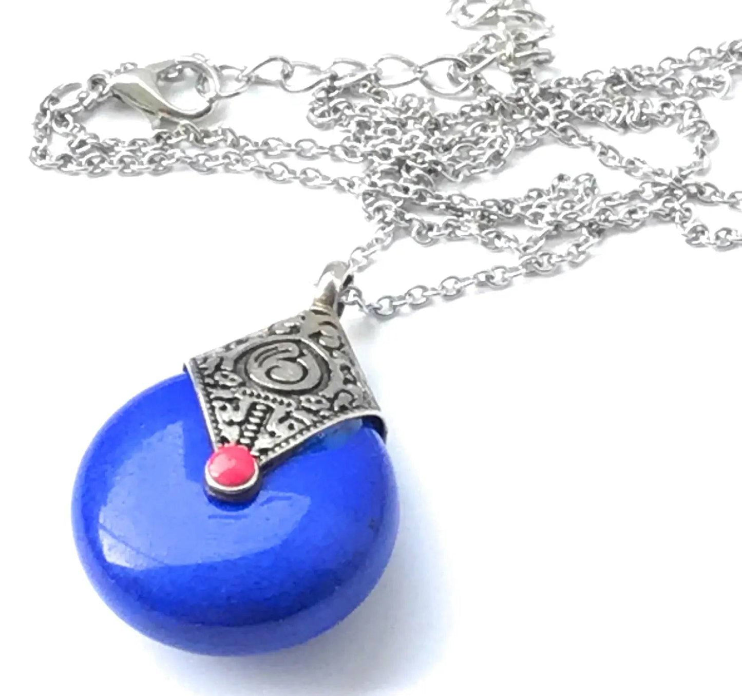 Tibetan Teardrop Pendant Necklace - Uplift Beads