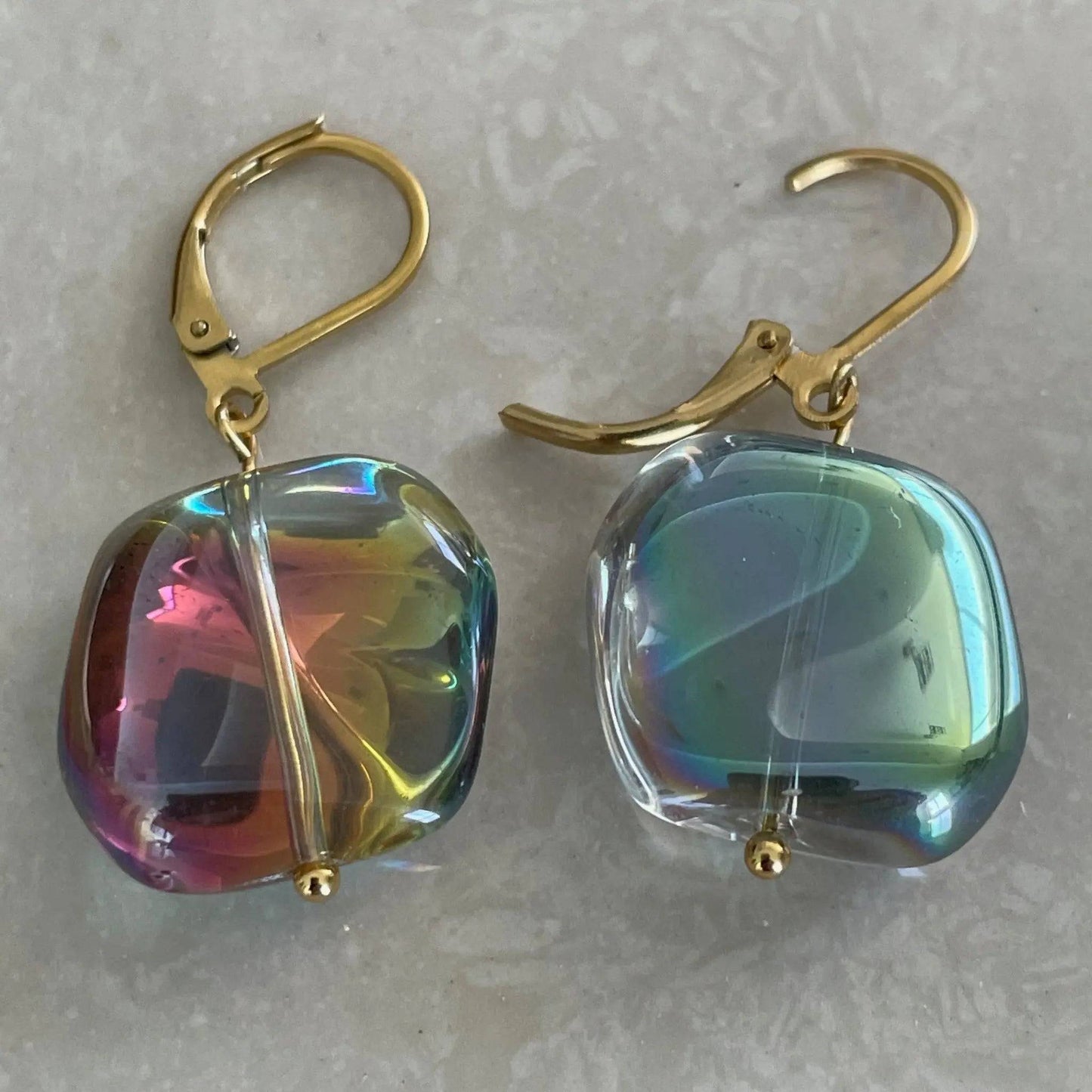 Czech AB Glass Earrings - Uplift Beads