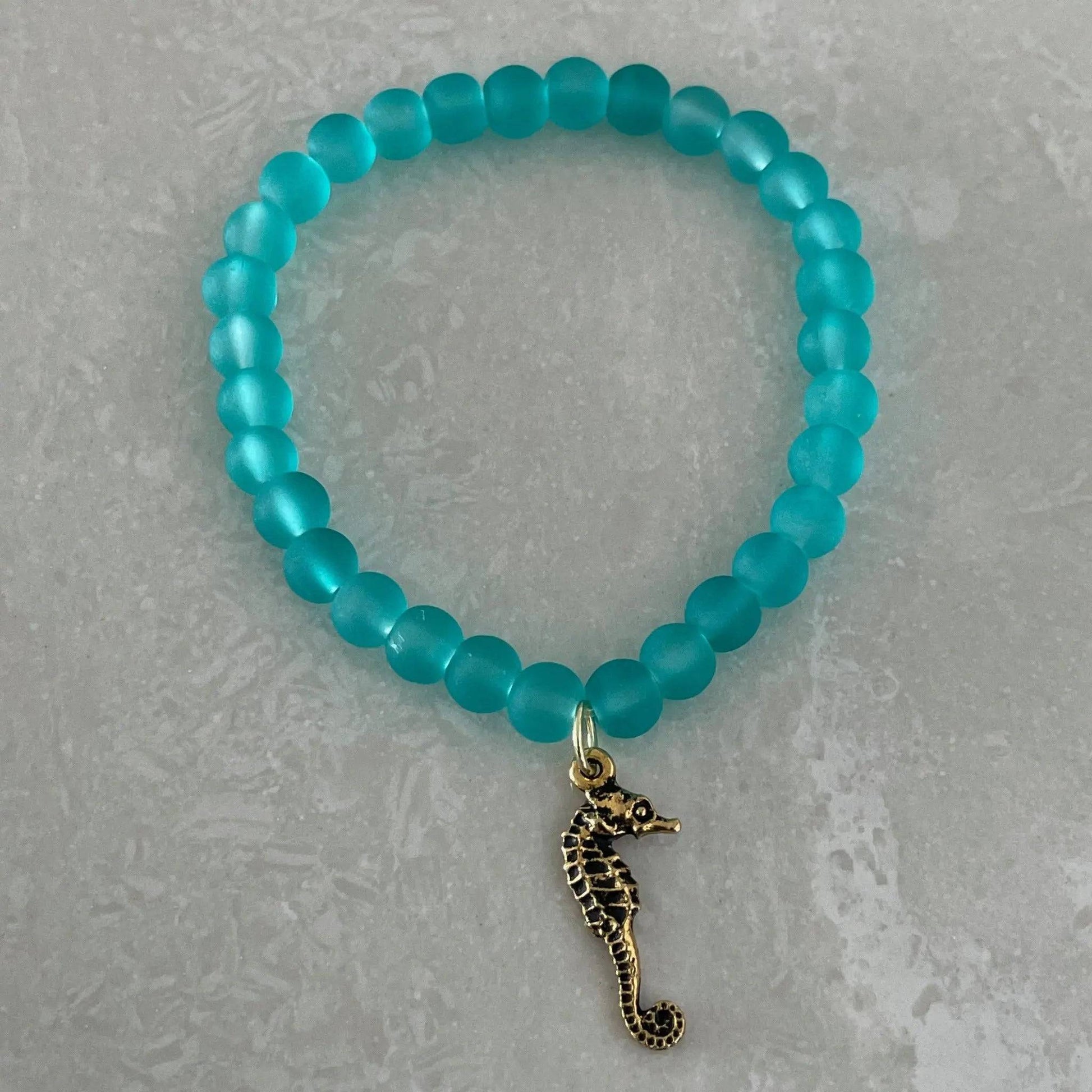 Seahorse Charm Bracelet - Uplift Beads