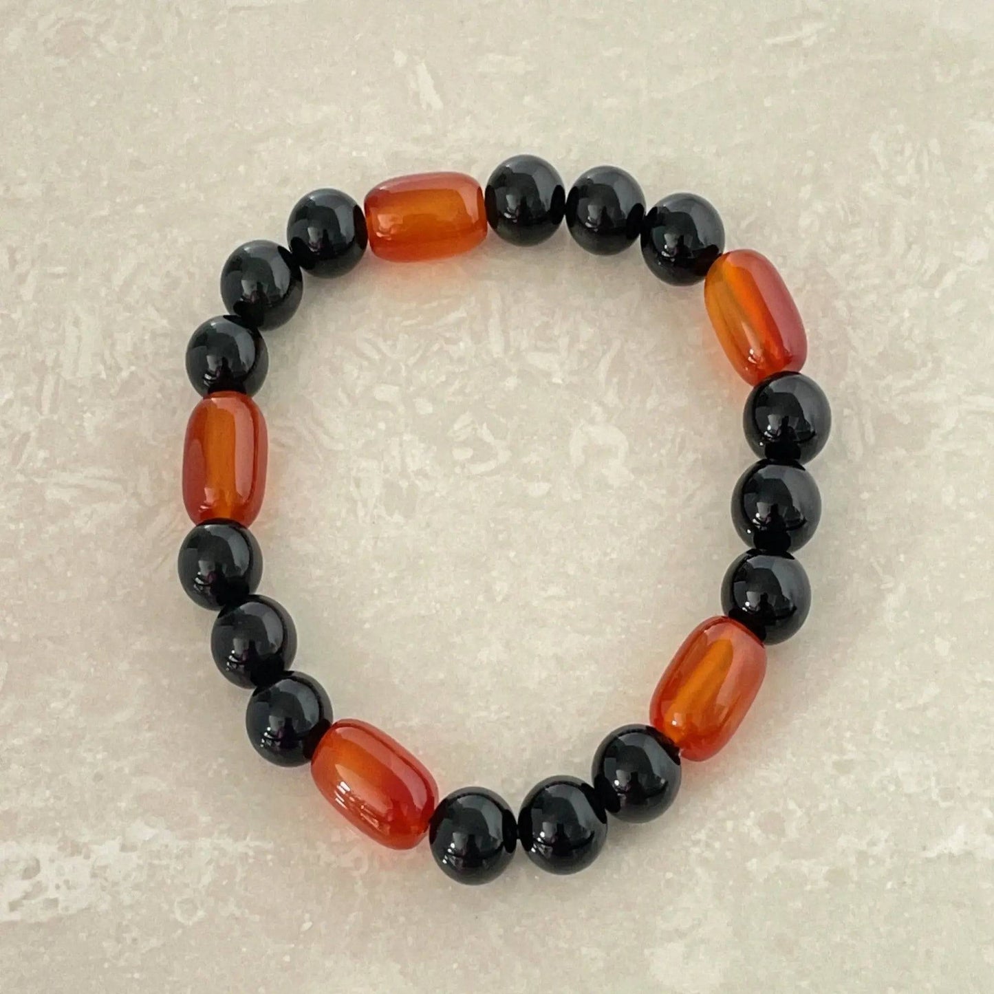 Obsidian & Red Onyx Tranquility Bracelet - Uplift Beads