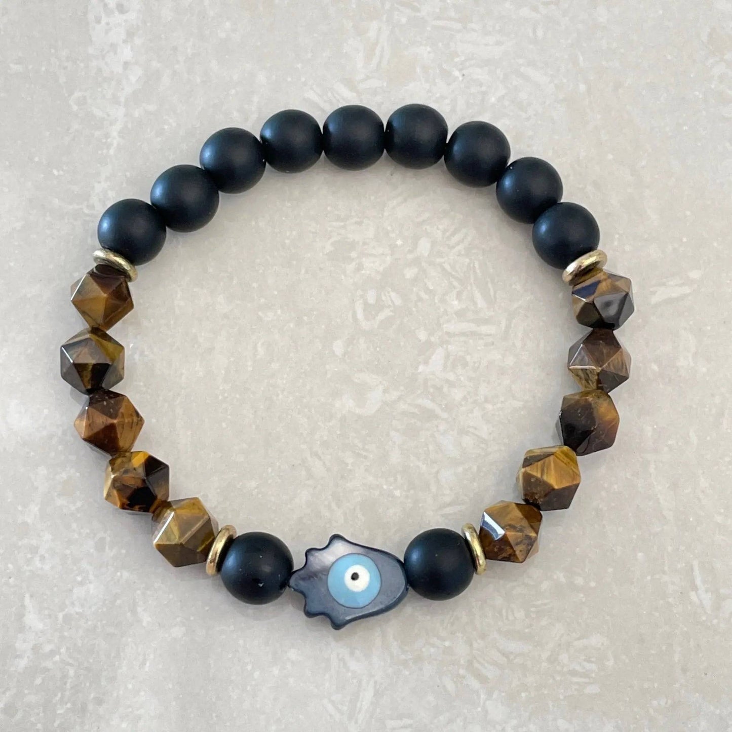 Hamsa Bracelet - Tiger Eye - Uplift Beads