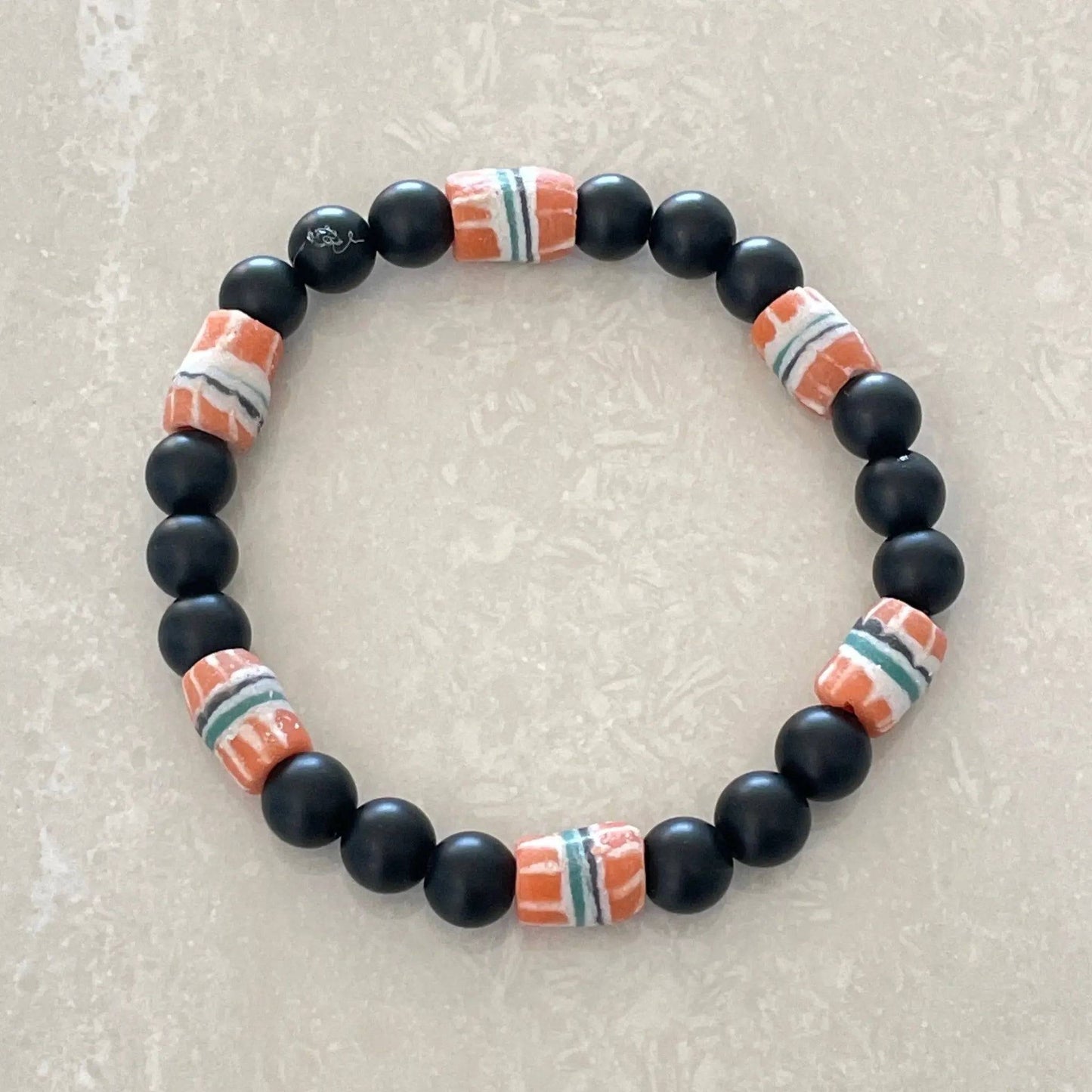 African Krobo Feather Bead Bracelet - Uplift Beads