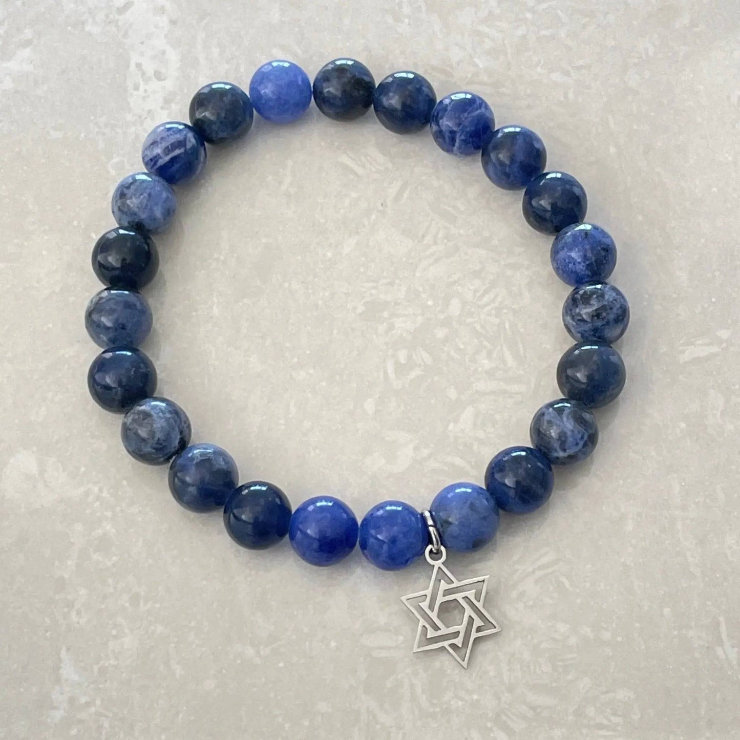 Star of David Bracelet - Sodalite - Uplift Beads