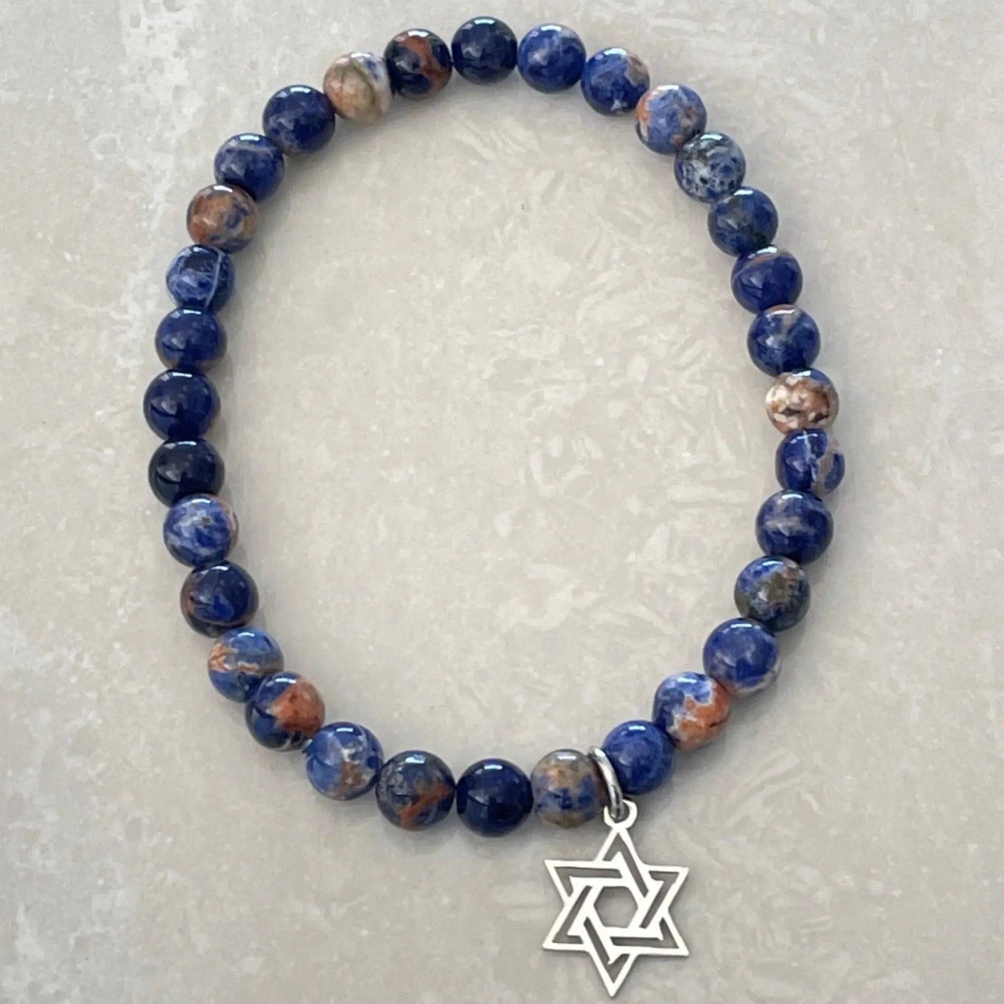 Star of David Bracelet - Sodalite - Uplift Beads