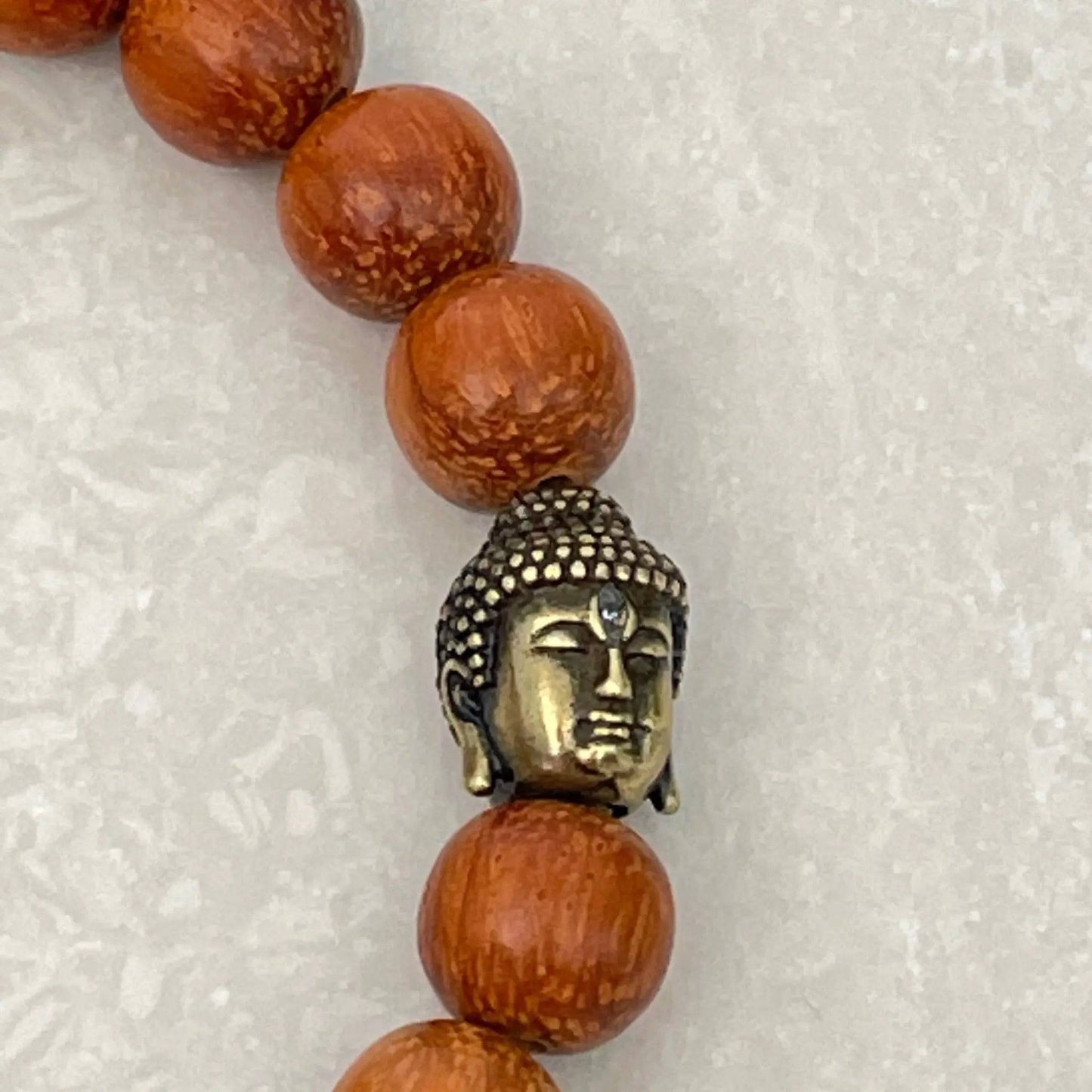 Buddha Head Bracelet - Bayong Wood - Uplift Beads