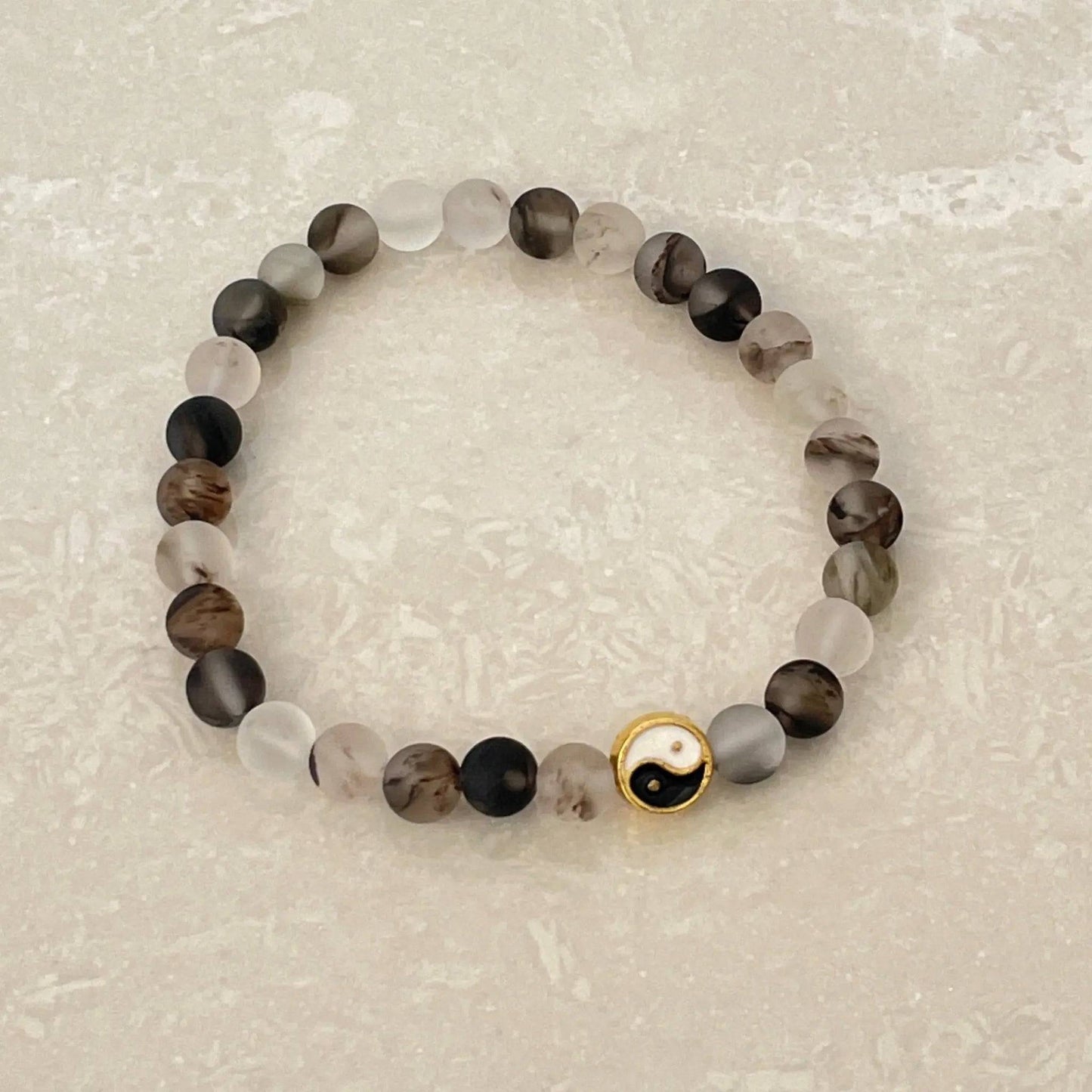 Yin-Yang Balance Bracelet - Sea Glass - Uplift Beads