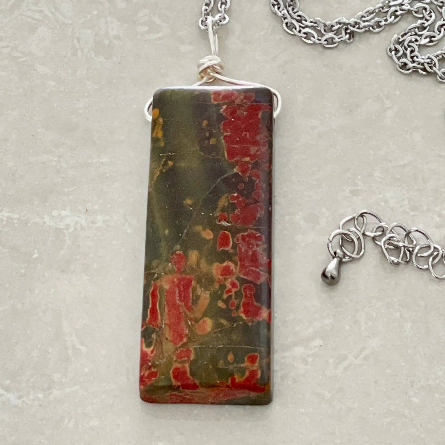 Red Creek Jasper Necklace - Uplift Beads