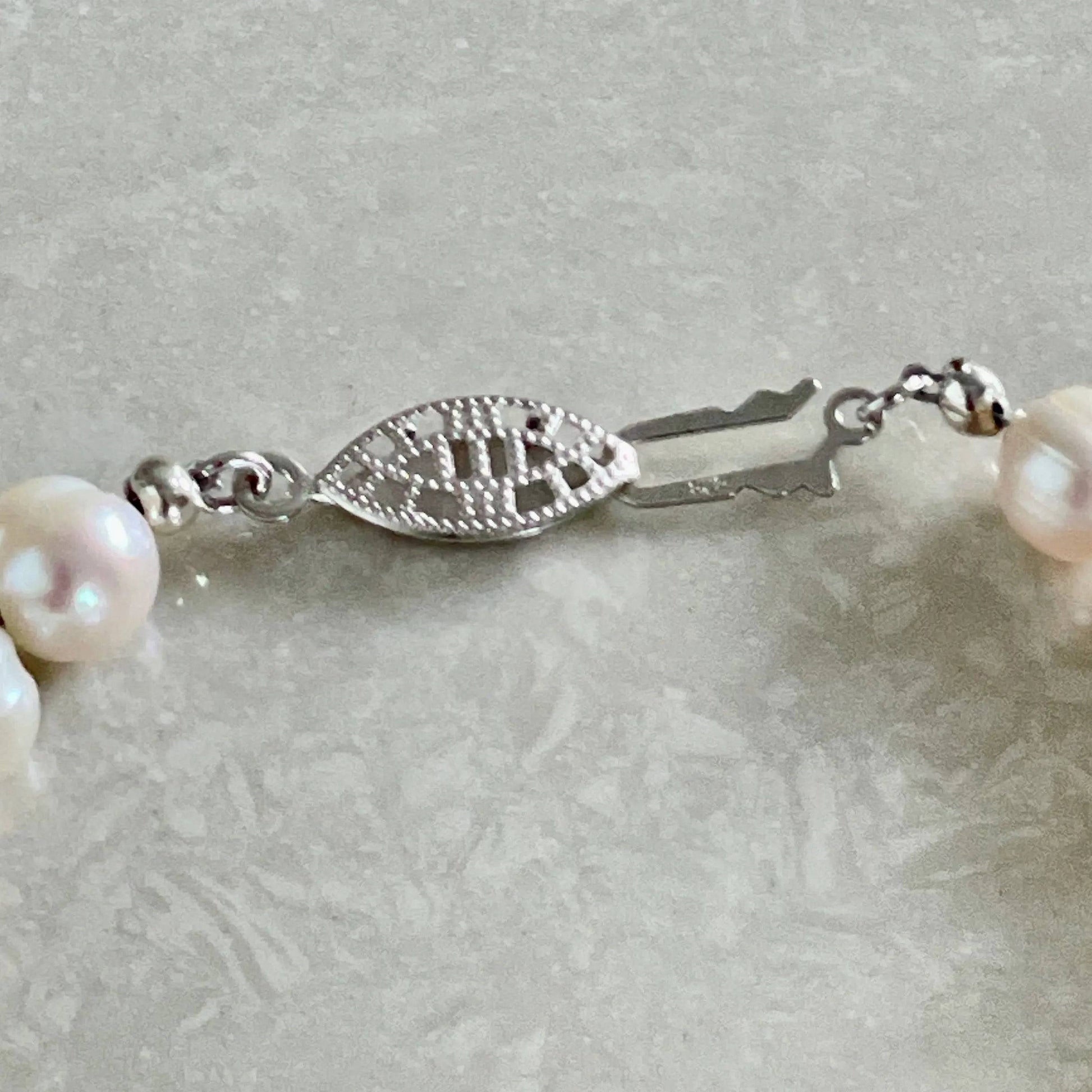 Freshwater White Pearl Bracelet - Uplift Beads