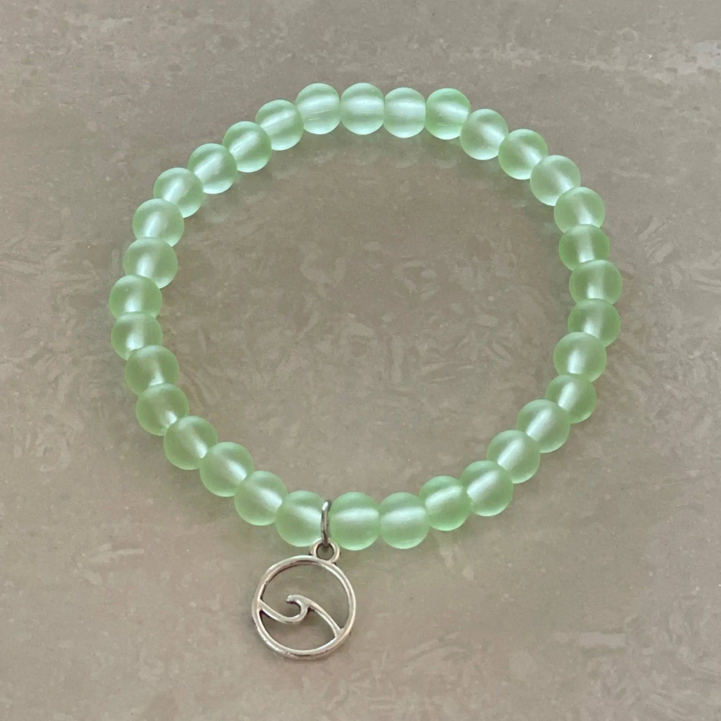 Ocean Wave Sea Glass Bracelet - Uplift Beads