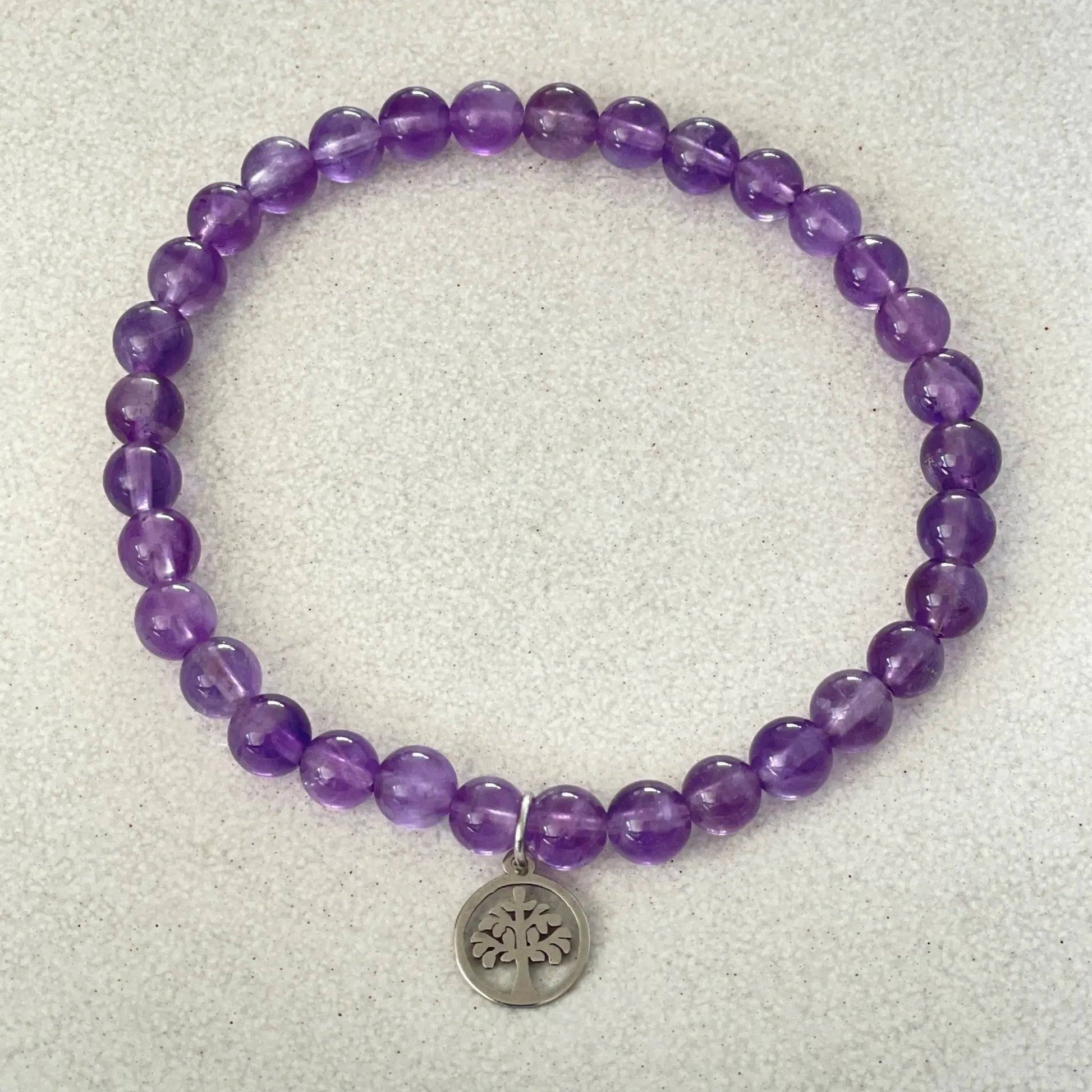 Amethyst 'Tree of Life' Bracelet - Uplift Beads