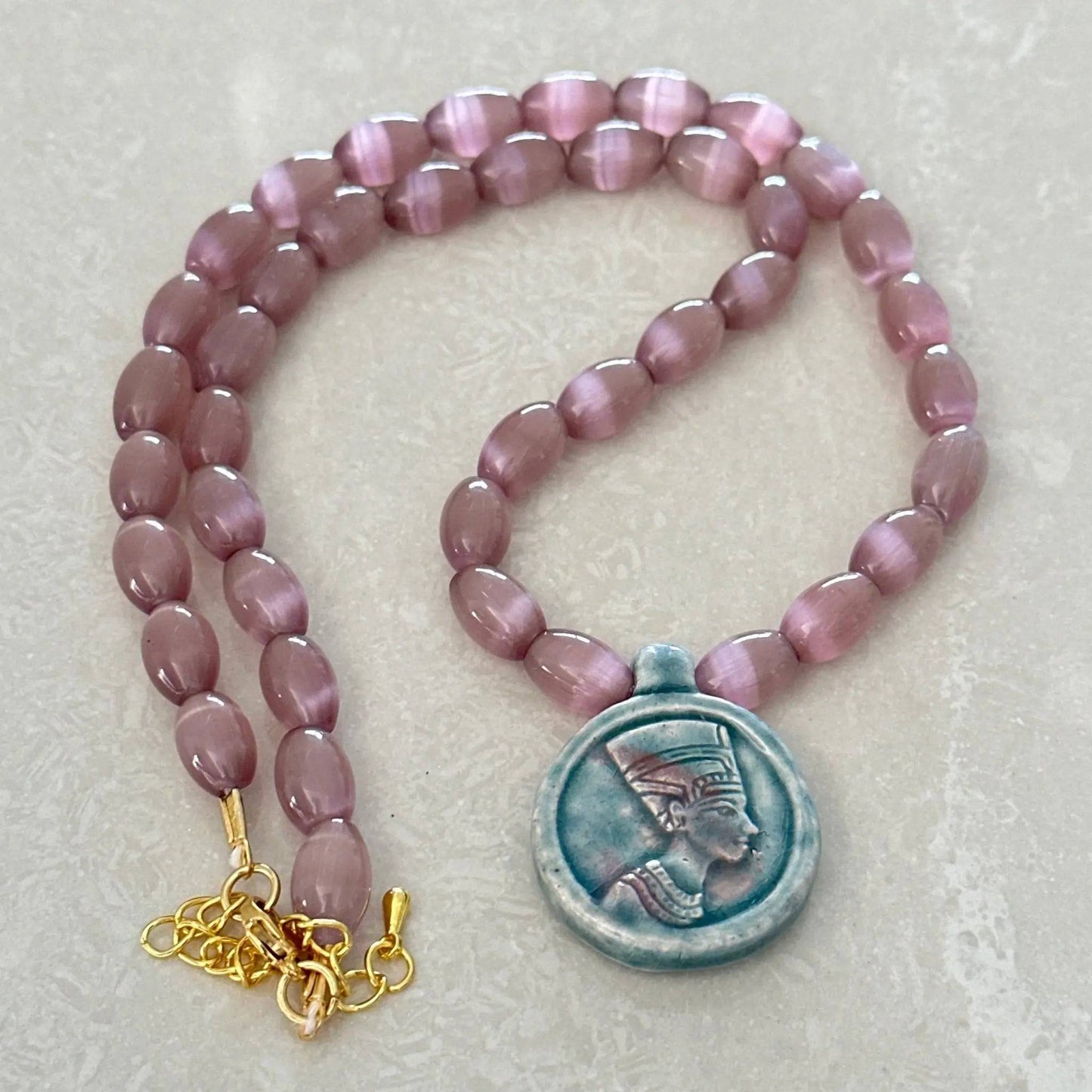 Nefertiti Pendant Necklace - Uplift Beads