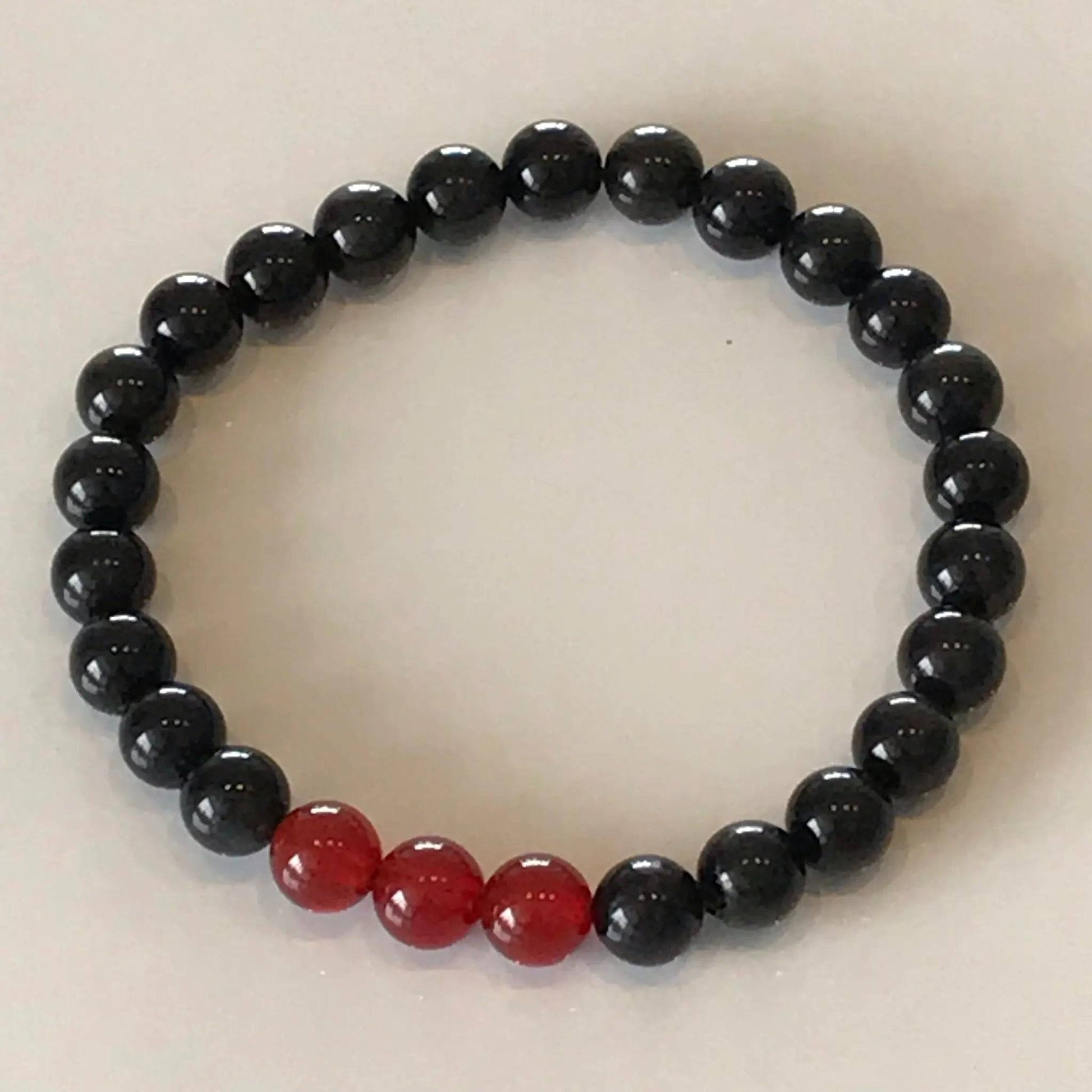 Obsidian & Red Onyx Tranquility Bracelet - Uplift Beads